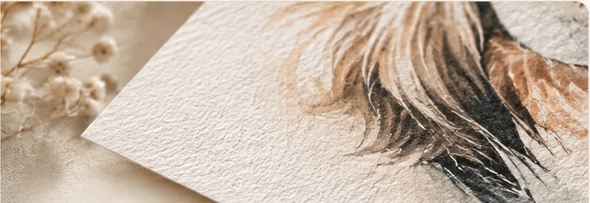 Close-up of the FineArt paper texture